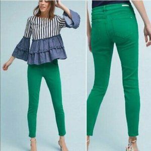 Pilcro & The Letterpress Green Stet Skinny Jeans